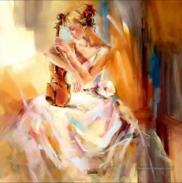 Womans coeur AR Impressionist Peinture à l'huile